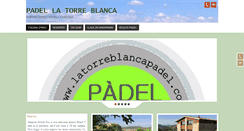 Desktop Screenshot of latorreblancapadel.com